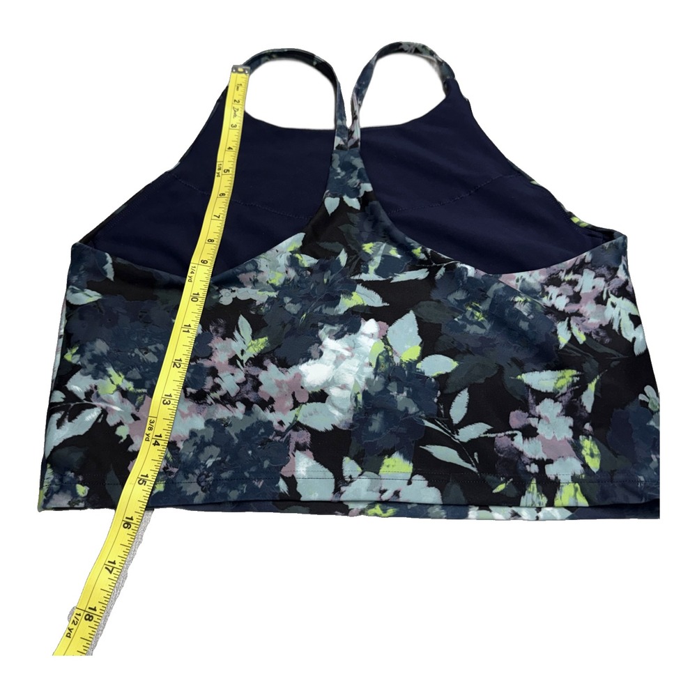 Old Navy Active Powersoft Sports Bra Crop Tank L Floral - Picture 6 of 9